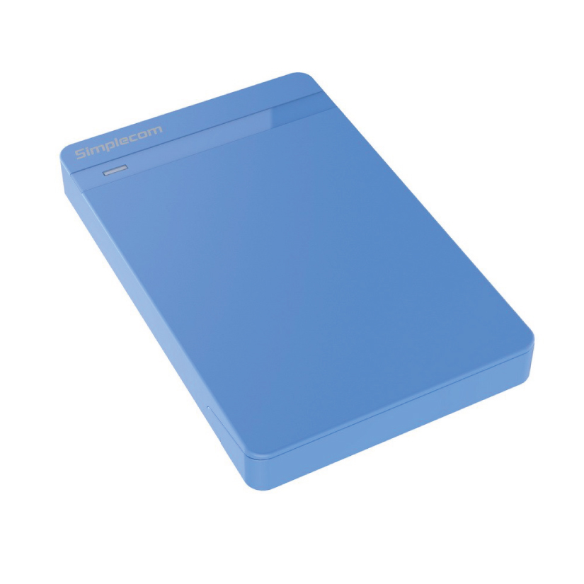 Simplecom SE203BU Tool Free 2.5in USB 3.0 Hard Drive Enclosure Blue